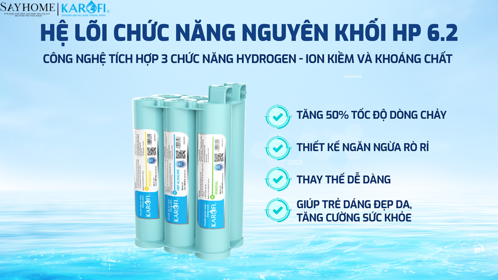 Máy lọc nước để gầm 10 lõi lọc KAROFI KAQ-U95 PRO- NEW 2025 tại thành phố Hồ Chí Minh
