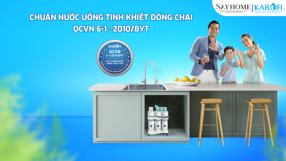 Máy lọc nước để gầm 10 lõi lọc KAROFI KAQ-U95 PRO- NEW 2025 tại thành phố Hồ Chí Minh