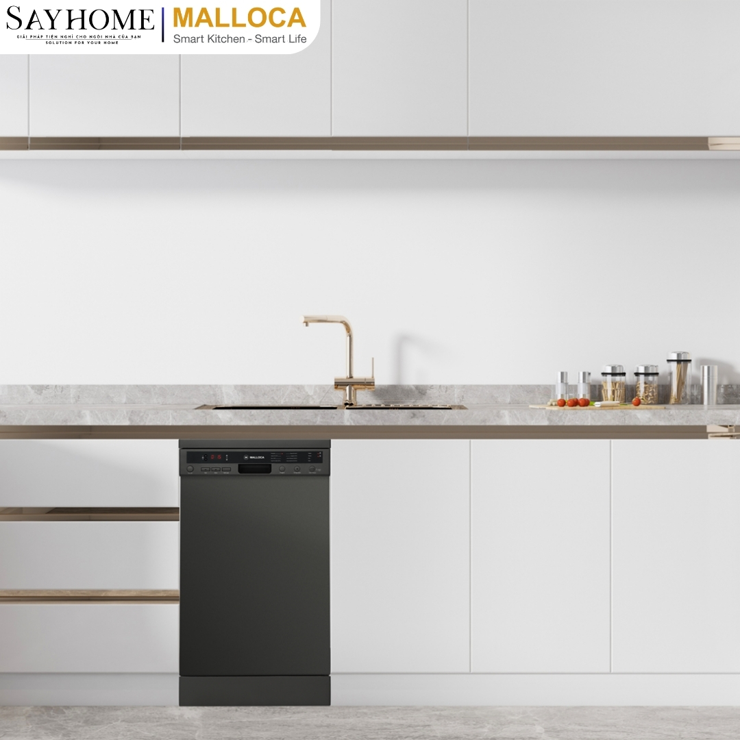 Máy rửa chén độc lập 10 bộ chén dĩa Malloca MDW10-BS08FS tại thành phố Hồ Chí Minh