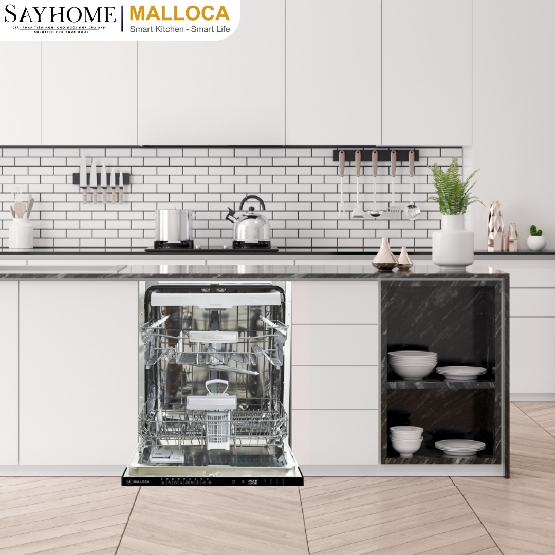 Máy rửa chén độc lập 14 bộ chén dĩa Malloca MDW14-B09FI tại thành phố Hồ Chí Minh