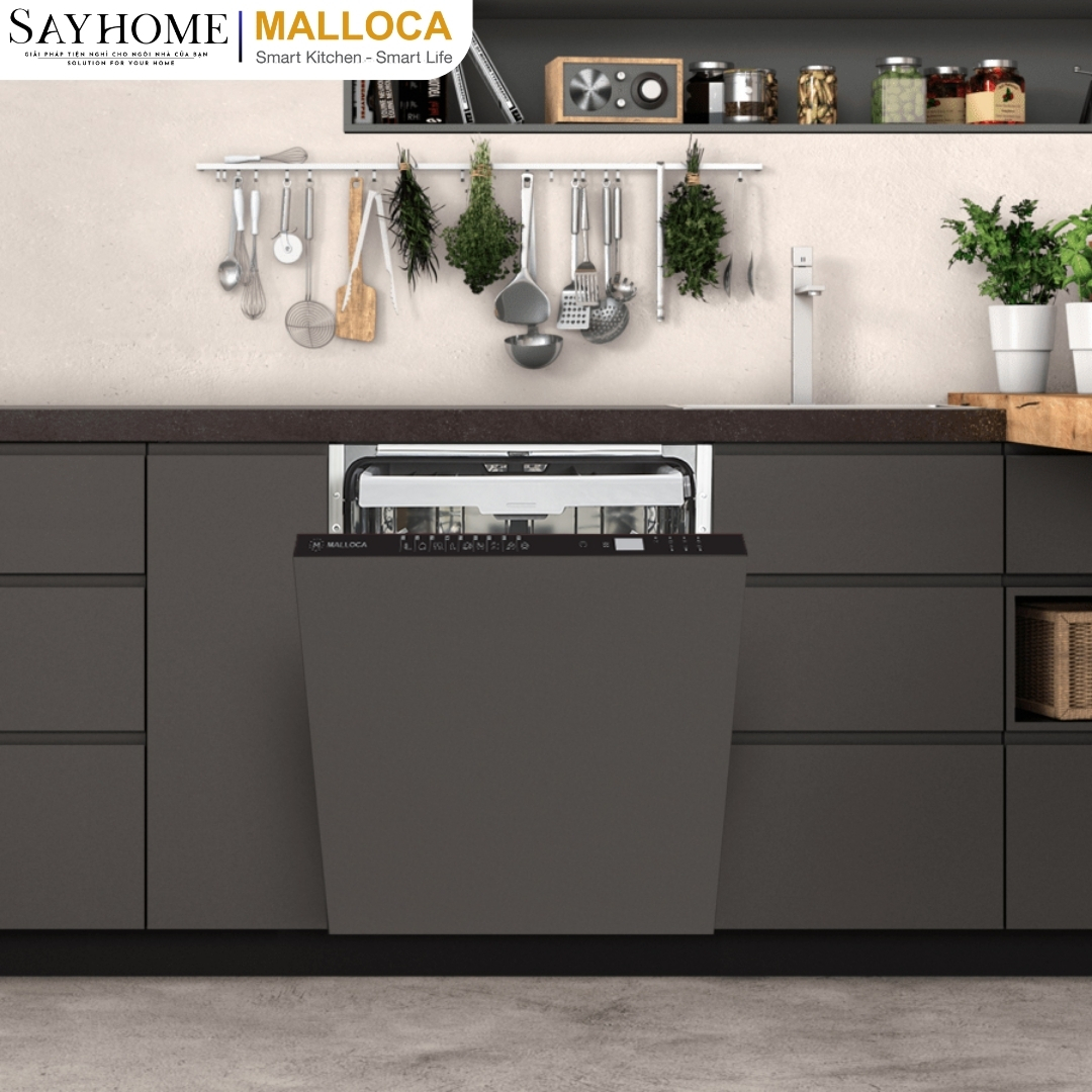 Máy rửa chén độc lập 14 bộ chén dĩa Malloca MDW14-B09FI tại thành phố Hồ Chí Minh