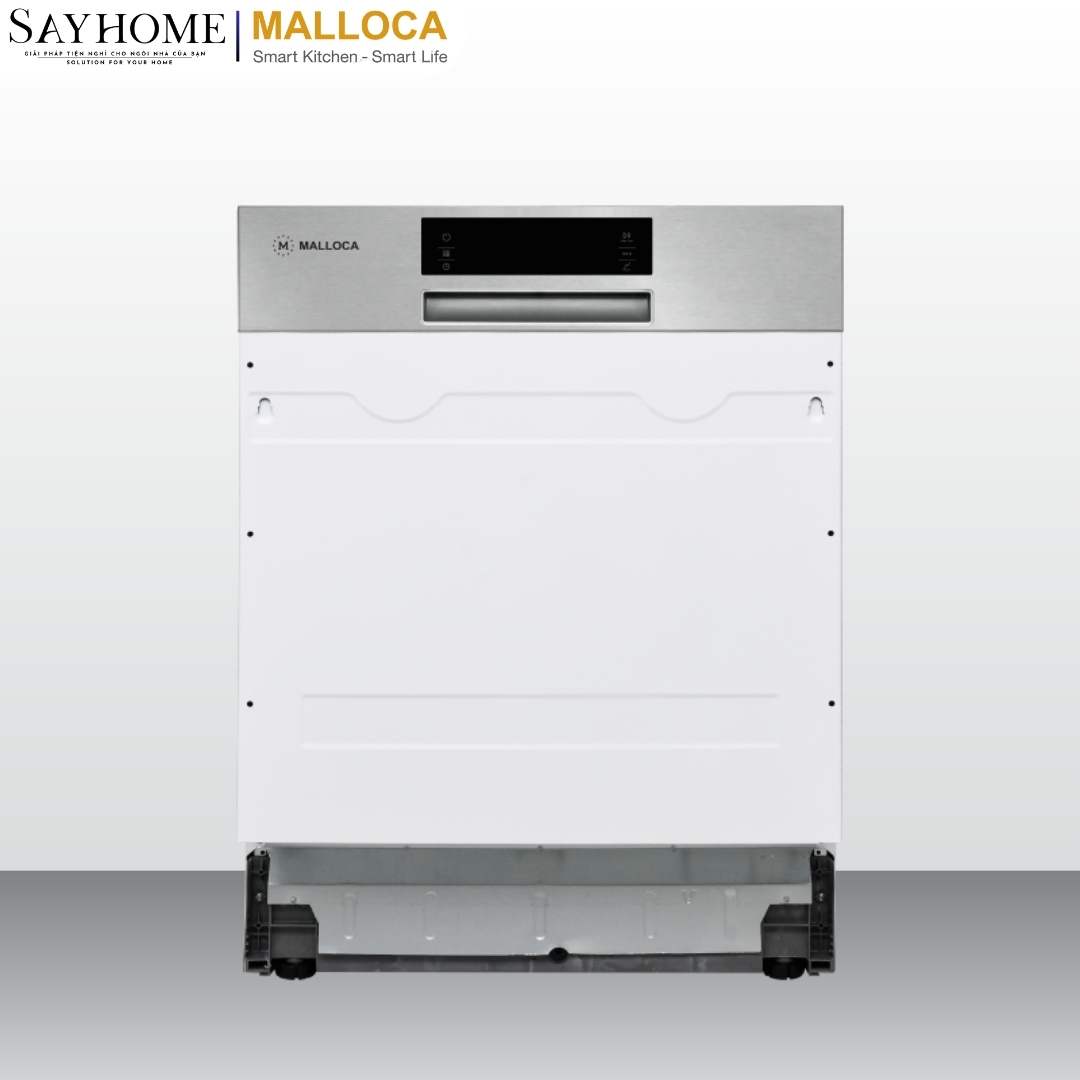 Máy rửa chén âm tủ 14 bộ chén dĩa Malloca MDW14-S08SI tại thành phố Hồ Chí Minh