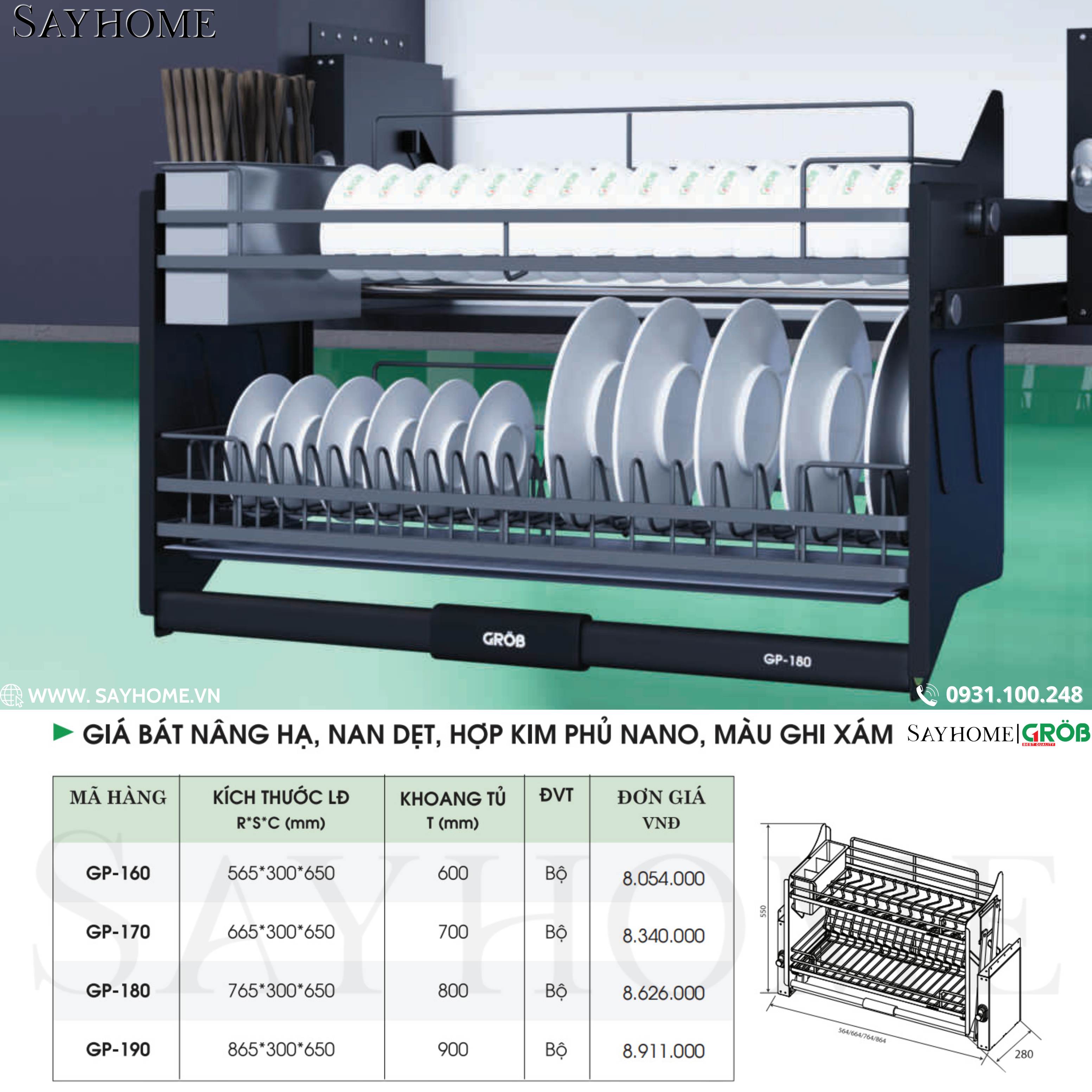 COMBO Phụ kiện tủ bếp cao cấp GROB - Combo 13 tại thành phố Hồ Chí Minh