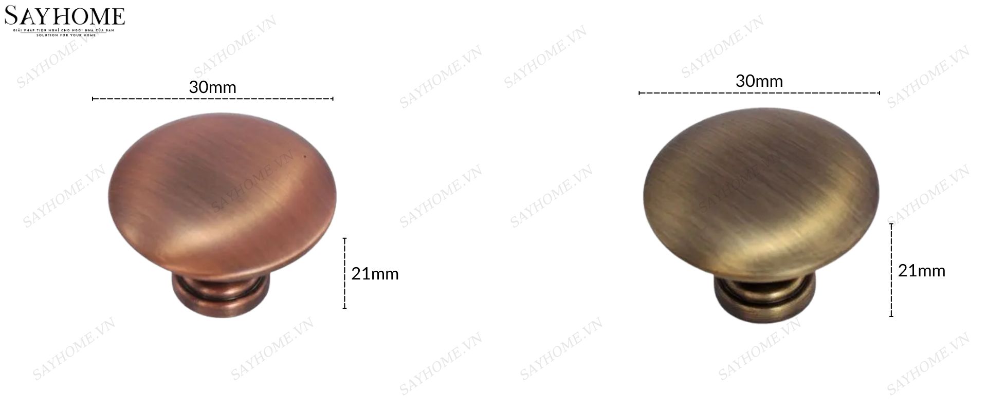 Núm tủ hiện đại màu đồng và vàng đồng SH7050 tại thành phố Hồ Chí Minh