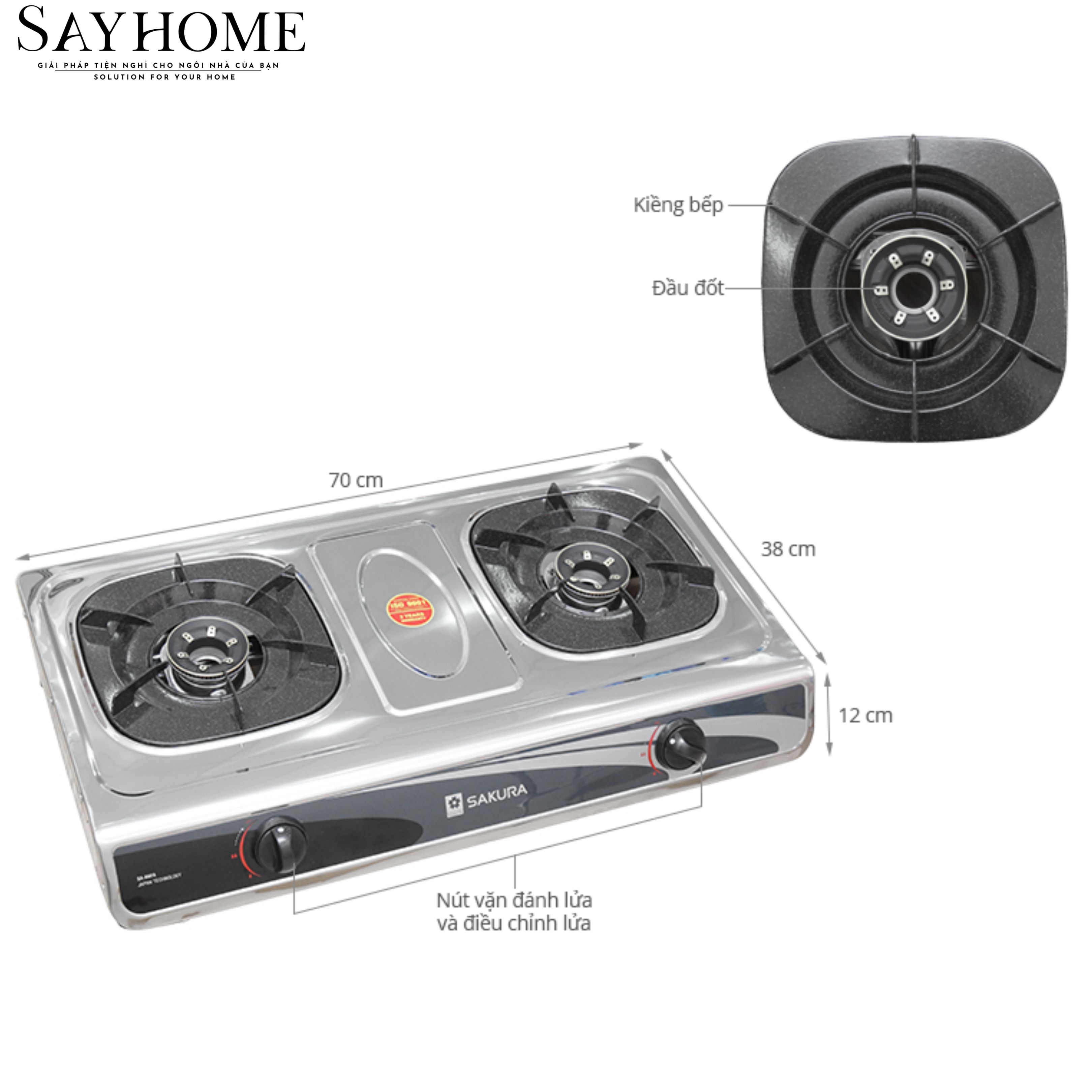 Bếp gas đôi SAKURA SA-ANFA tại thành phố Hồ Chí Minh