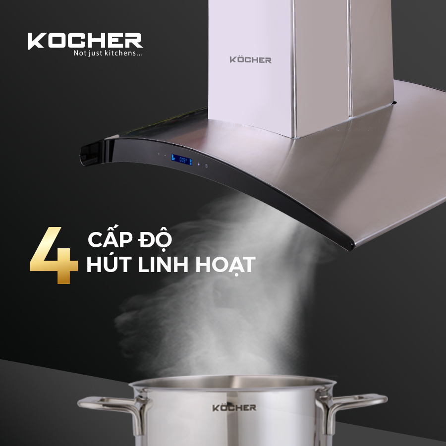 Máy hút mùi kính cong Kocher Serena CXW-188CRV tại thành phố Hồ Chí Minh