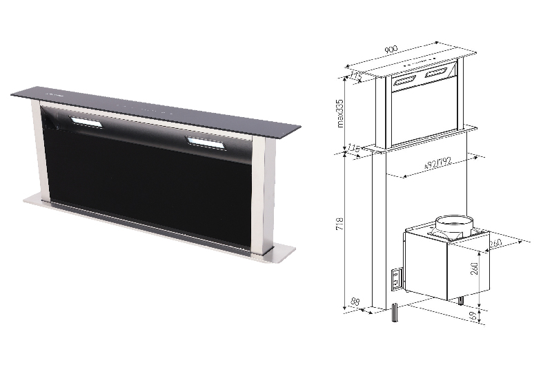 Máy hút mùi Kocher Tesla CXW-199DW tại thành phố Hồ Chí Minh