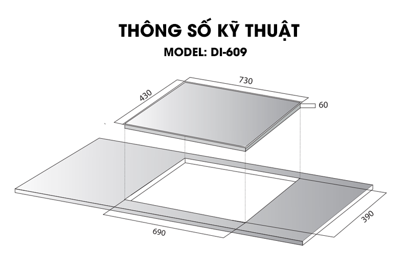 Bếp từ đôi Kocher DI 609 tại thành phố Hồ Chí Minh