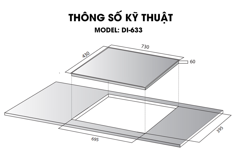 Bếp từ đôi Kocher DI 633 tại thành phố Hồ Chí Minh