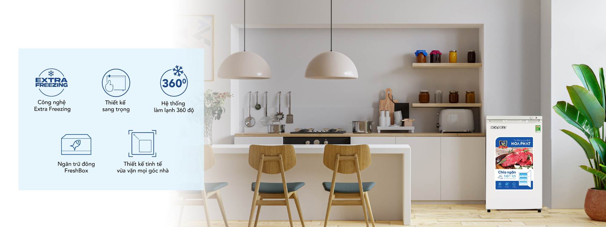 Tủ đông Hòa Phát đứng HPF UAH6106 tại thành phố Hồ Chí Minh