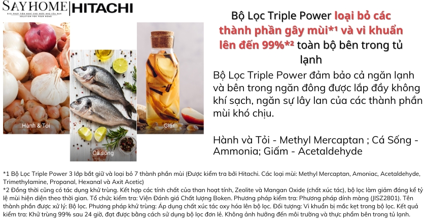 Tủ lạnh Hitachi Inverter 374 lít HRTN6408SUVN tại thành phố Hồ Chí Minh