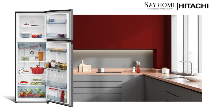Tủ lạnh Hitachi Inverter 374 lít HRTN6408SUVN tại thành phố Hồ Chí Minh