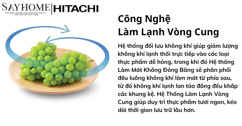 Tủ lạnh Hitachi Inverter 260 lít HRTN5275MFUVN tại thành phố Hồ Chí Minh