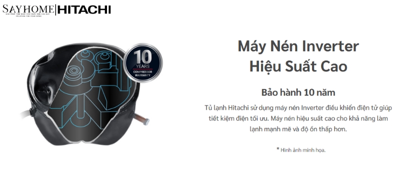 Tủ lạnh Hitachi Inverter 525 lít HRSN9552DWDXVN NEW tại thành phố Hồ Chí Minh