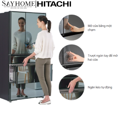 Tủ lạnh Hitachi Inverter 735 lít R-ZX740KV tại thành phố Hồ Chí Minh