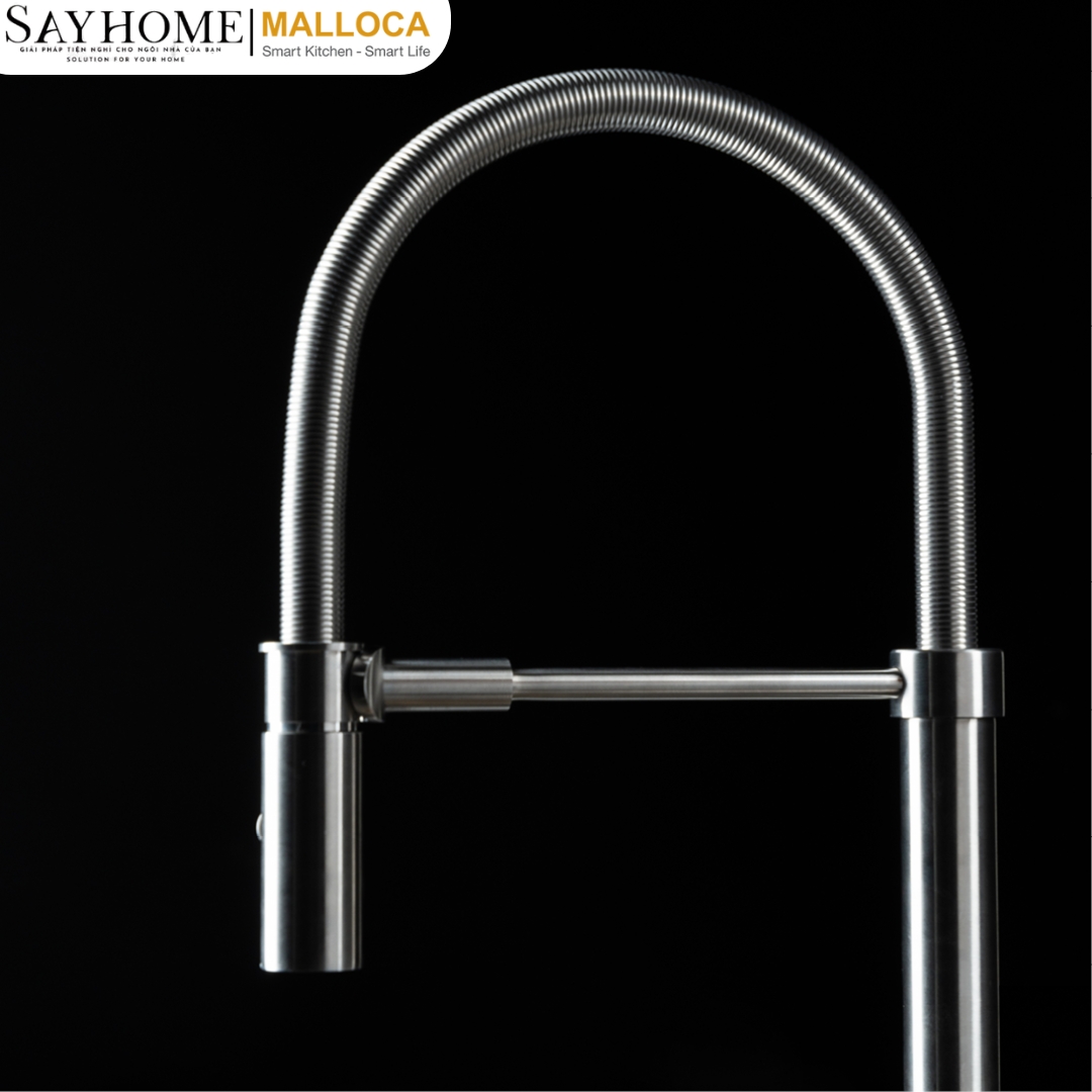 Vòi rửa chén bát dây lò xo Malloca LuxSteel K088-CS tại thành phố Hồ Chí Minh