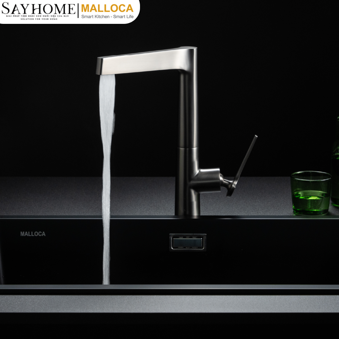 Vòi rửa chén bát hai nguồn nóng lạnh Malloca K295BS tại thành phố Hồ Chí Minh