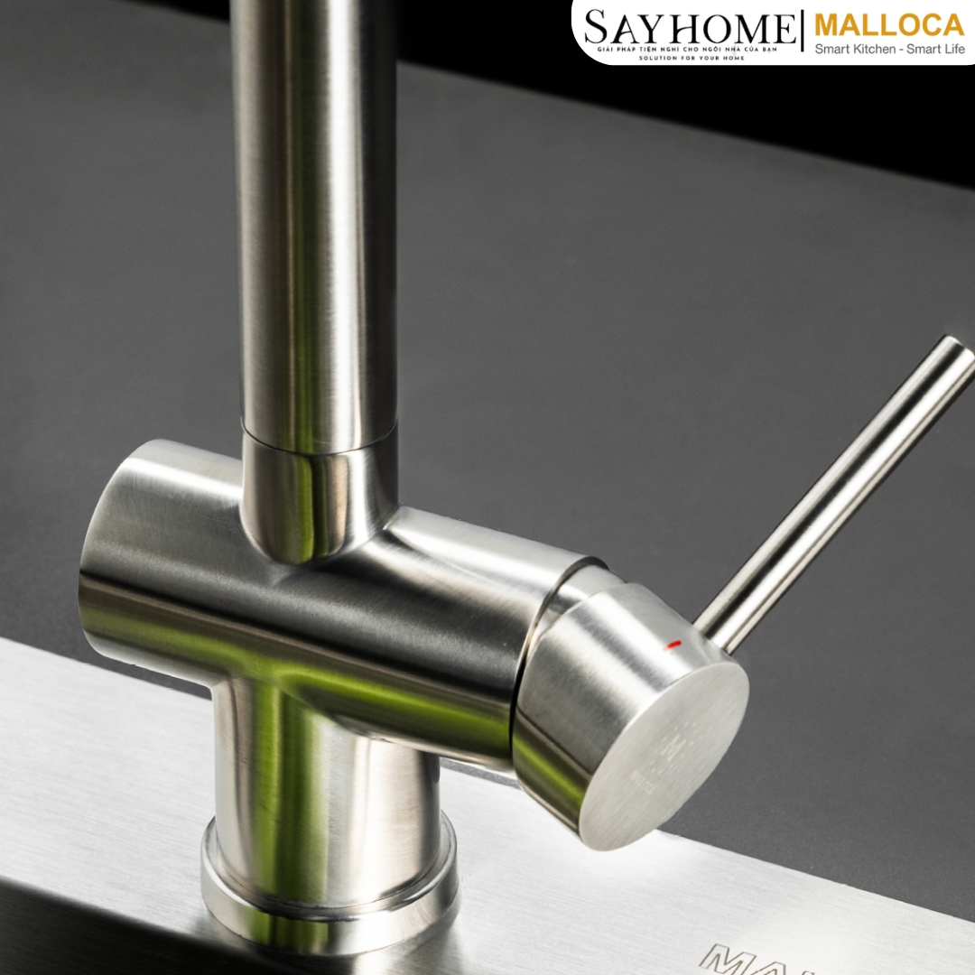 Vòi rửa chén inox dây rút Malloca K103-SS tại thành phố Hồ Chí Minh