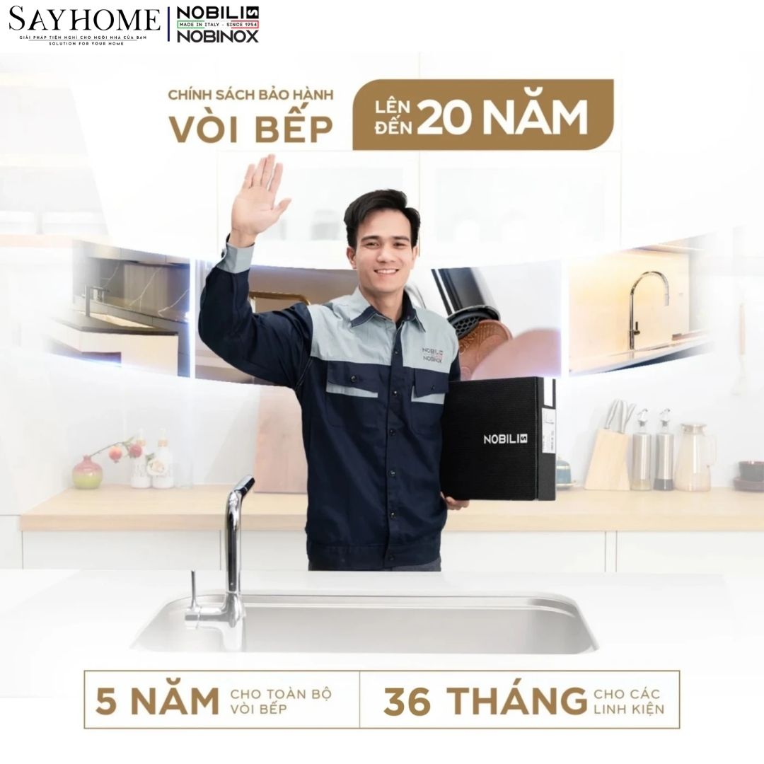 Vòi rửa chén inox NOBINOX JAPA NX996 dây rút tại Thành phố Hồ Chí Minh