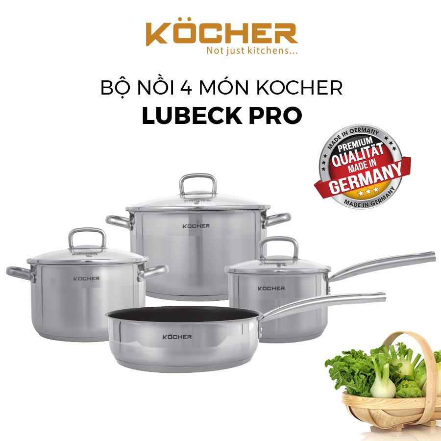Bộ nồi 4 món KOCHER LUBECK PRO tại thành phố Hồ Chí Minh