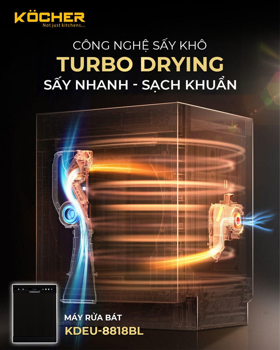 Máy rửa bát Kocher KDEU-8818 tại thành phố Hồ Chí Minh