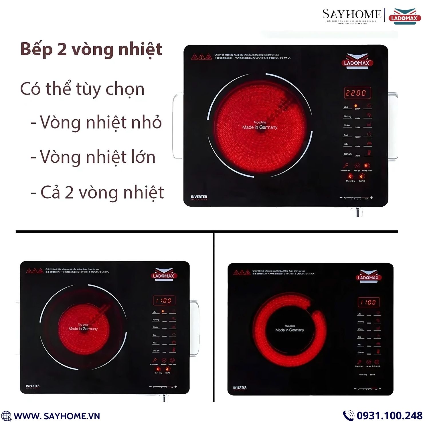 Bếp hồng ngoại đơn Ladomax HA-669 tại thành phố Hồ Chí Minh