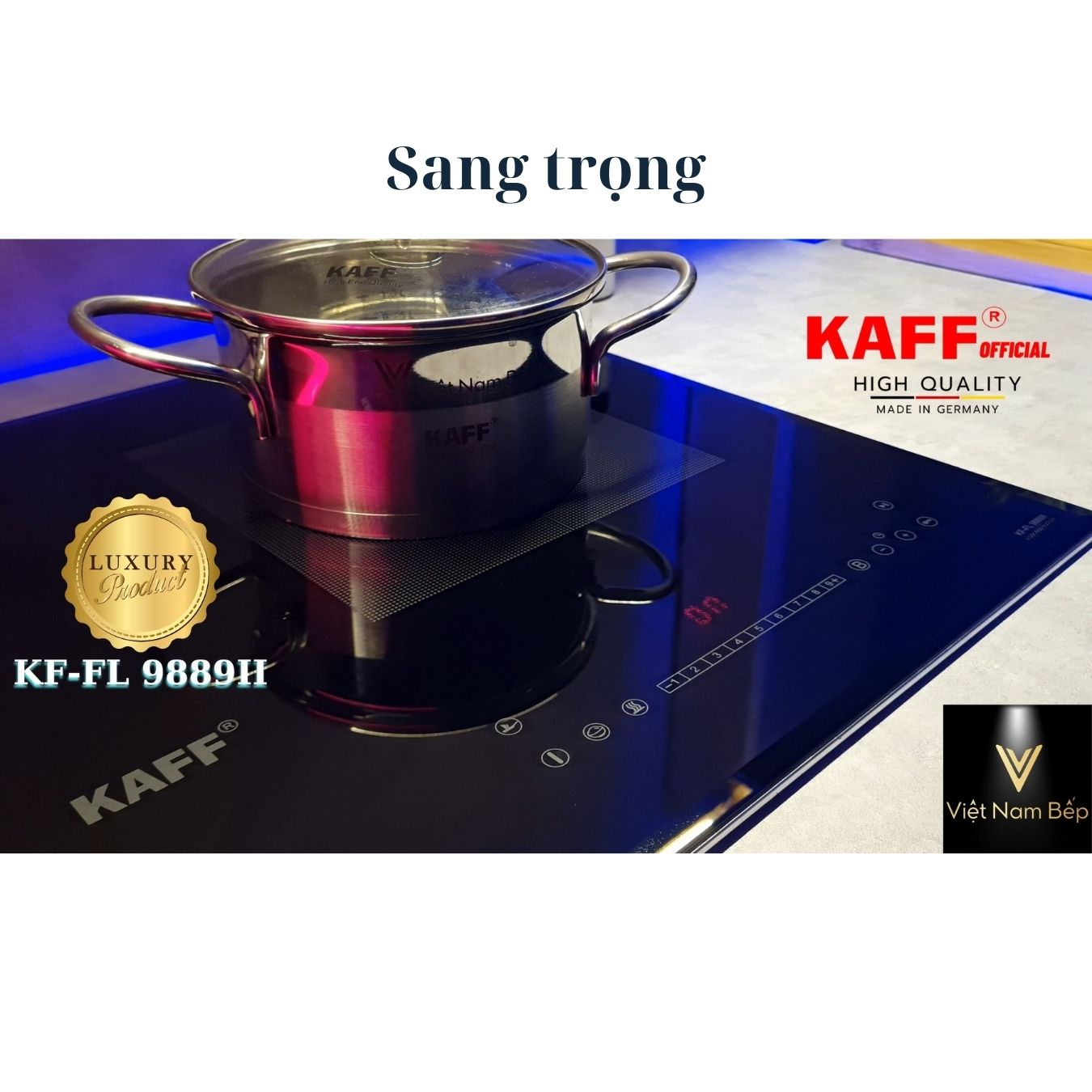 Bếp từ đôi KAFF KF-VNB.FL9889II - Công nghệ 4.0 siêu bền chuẩn Đức  Độc Quyền Việt Nam Bếp