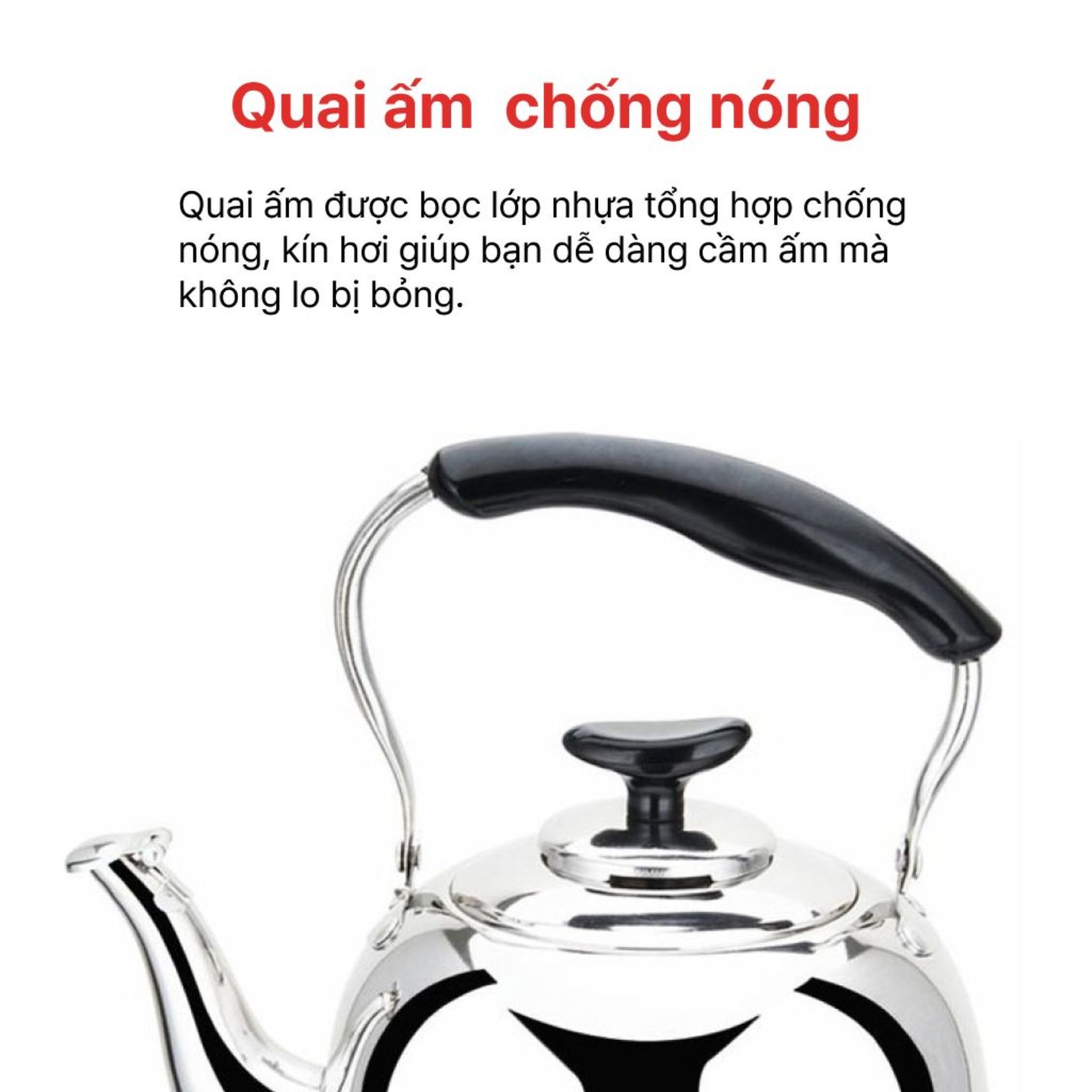 Ấm đun nước inox 3L, 5L HappyCook