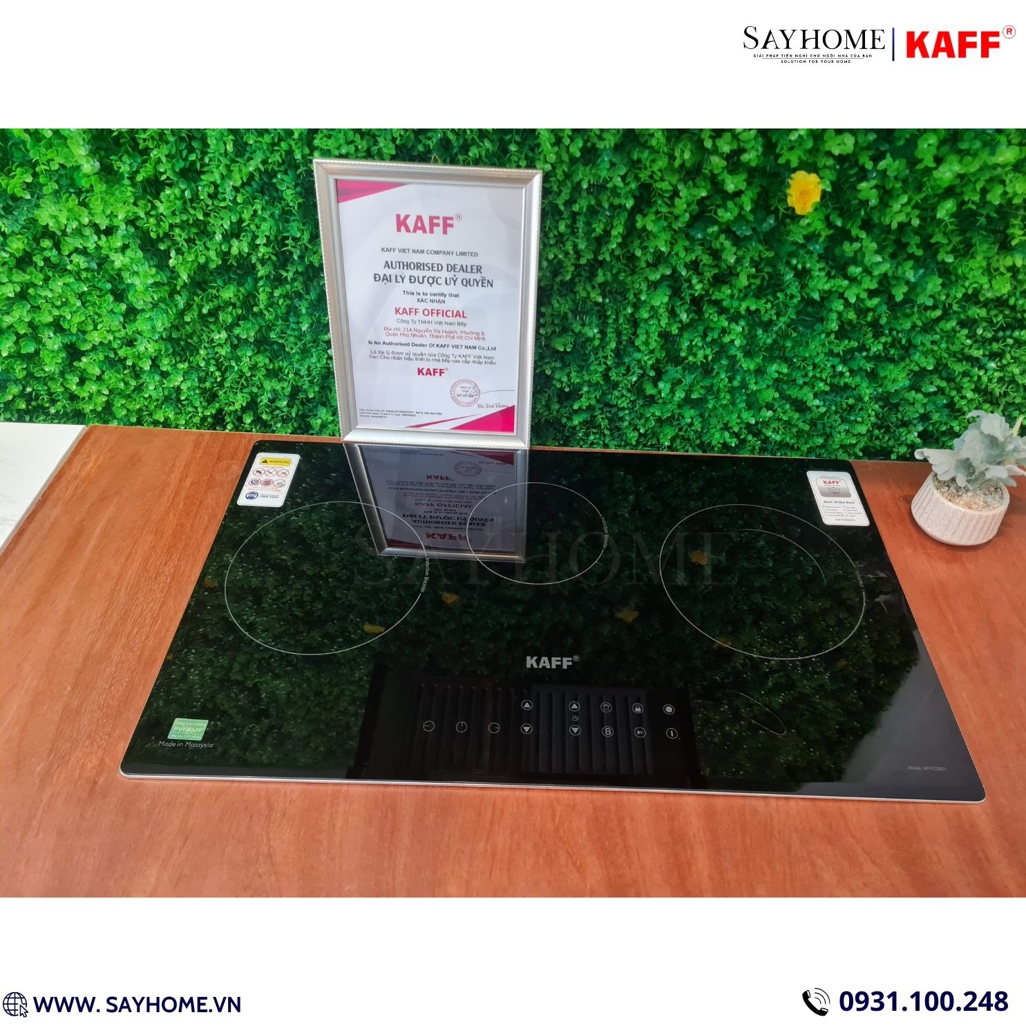 Bếp điện từ kết hợp 3 vùng nấu KAFF KF-IC3801 tại thành phố Hồ Chí Minh