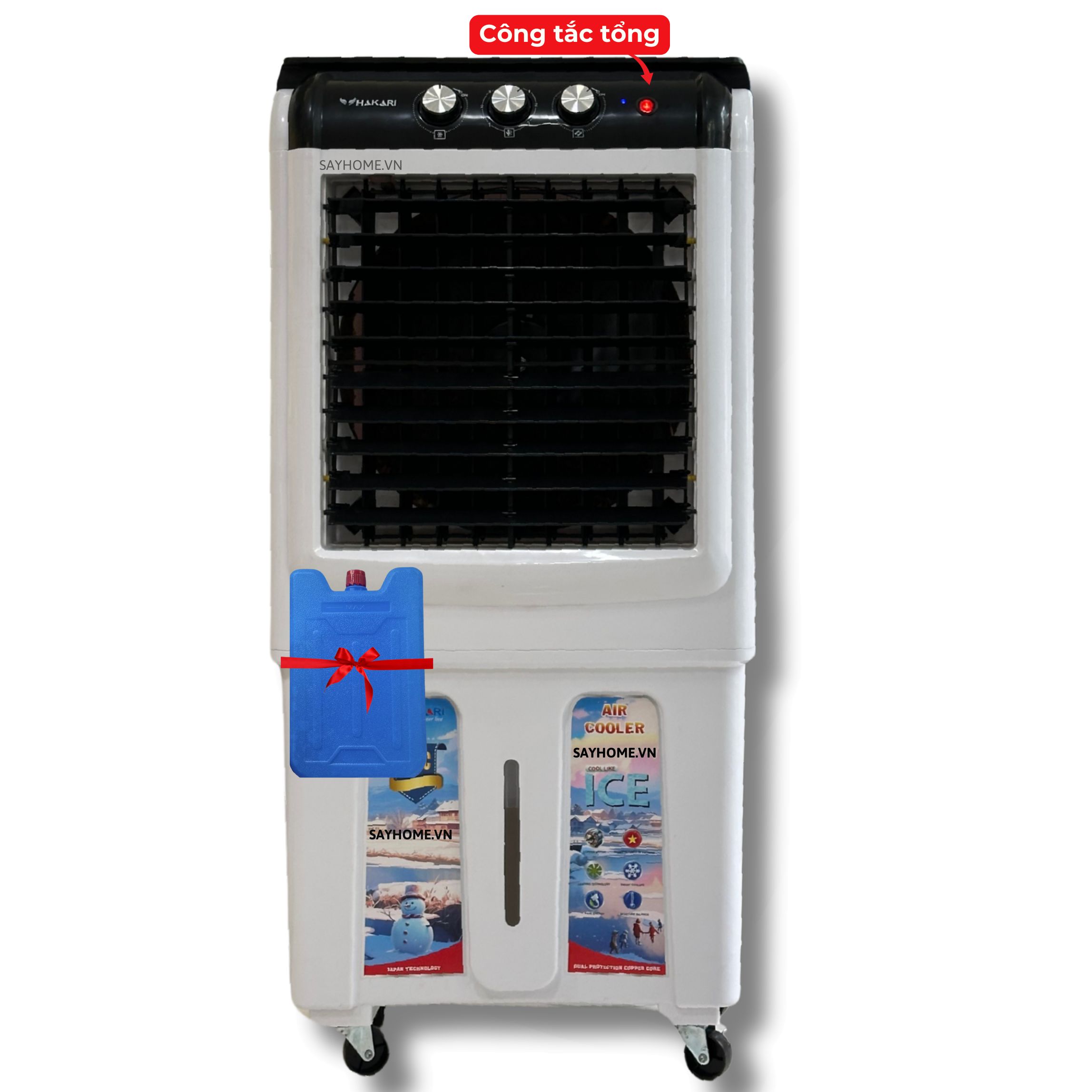 Quạt hơi nước Hakari 55 Lít HK- 55 phím cơ - quạt điều hòa tại thành phố Hồ Chí Minh