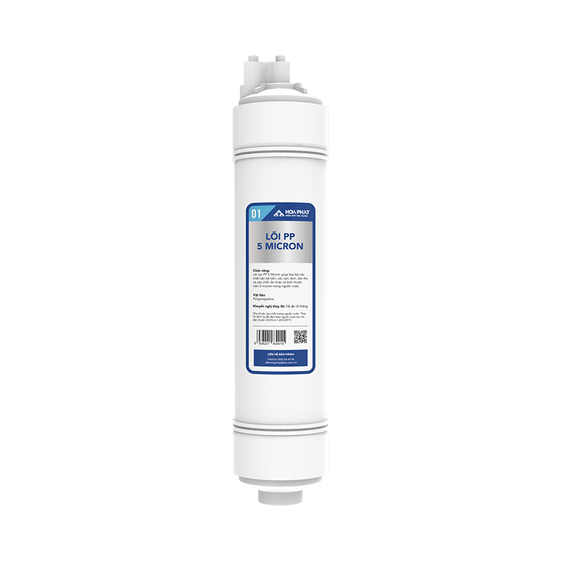 Lõi lọc thô đúc liền Hòa Phát số 1 PP 5 Micron tại thành phố Hồ Chí Minh