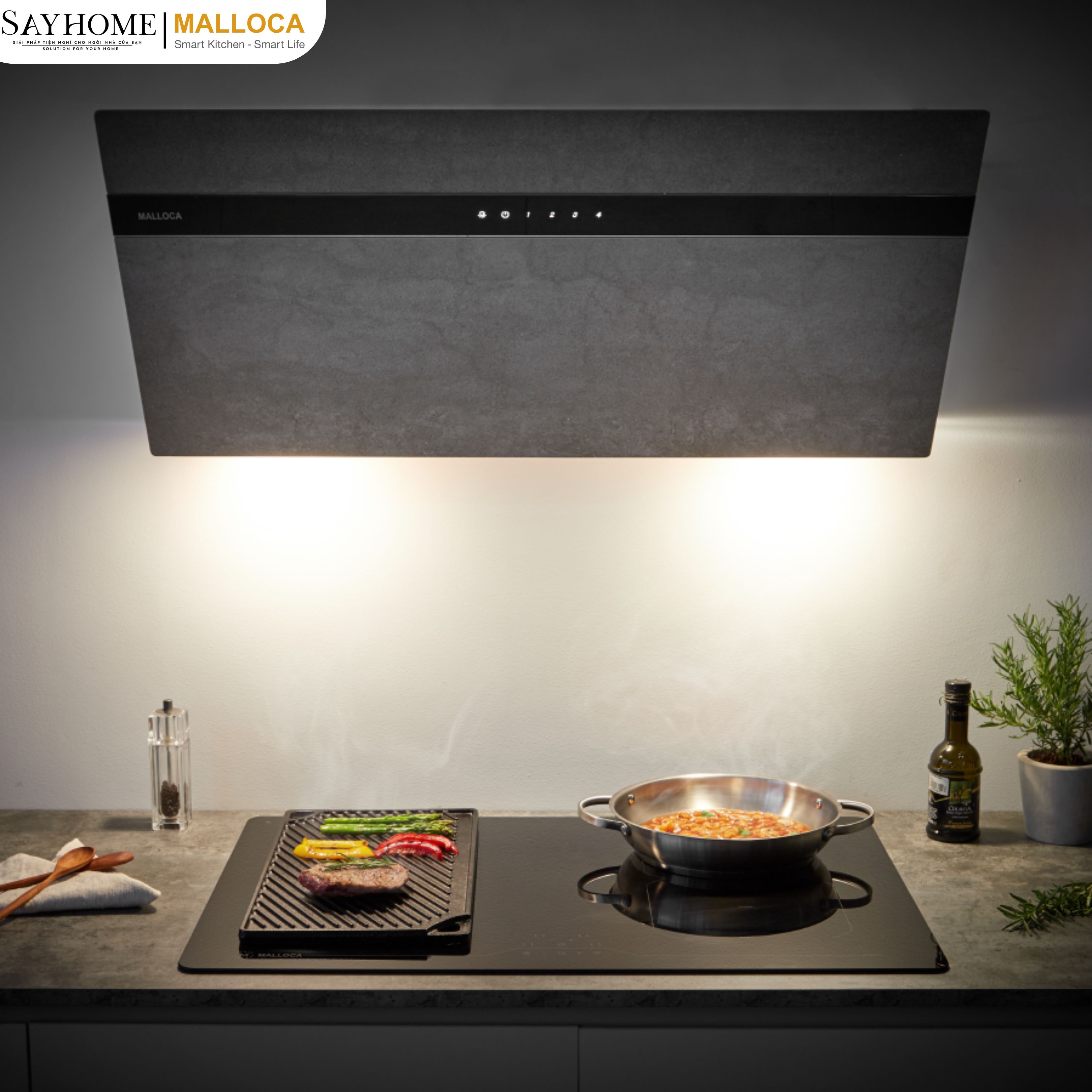 Máy hút mùi dạng TV VITA Malloca V-15 GRES tại thành phố Hồ Chí Minh