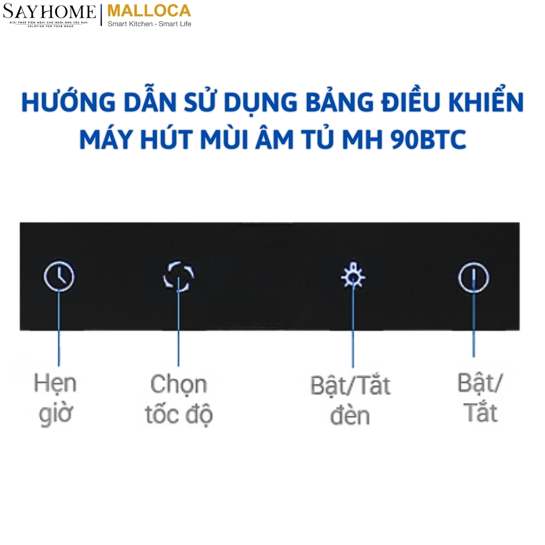 Máy hút mùi âm tủ ray kéo Malloca MH 90BTC tại thành phố Hồ Chí Minh