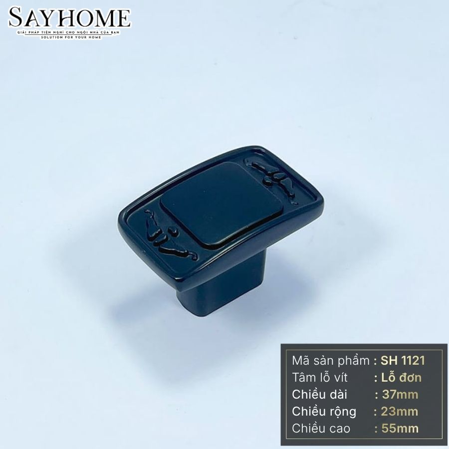 Núm tủ hiện đại màu vàng xước và xanh đen SH1121 tại thành phố Hồ Chí Minh