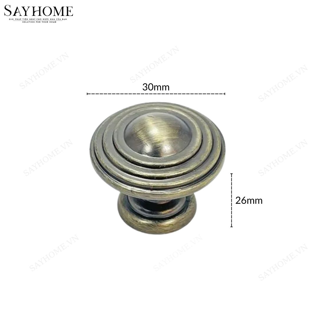 Núm tủ tân cổ điển vintage màu vàng đồng SH5845 tại thành phố Hồ Chí Minh
