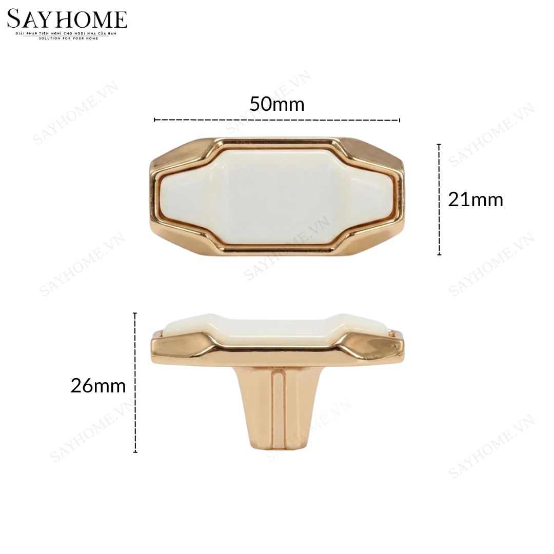 Núm tủ tân cổ điển vintage màu vàng gold gốm sứ SH1063 tại thành phố Hồ Chí Minh
