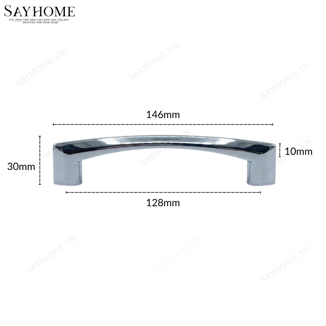 Tay nắm tủ hiện đại màu inox SH5653 tại Tân Bình