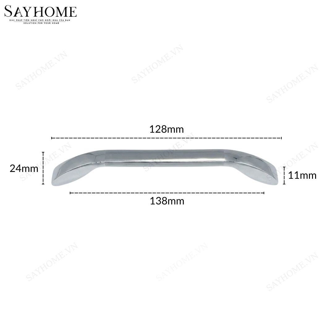 Tay nắm tủ hiện đại màu inox SH8844 tại thành phố Hồ Chí Minh