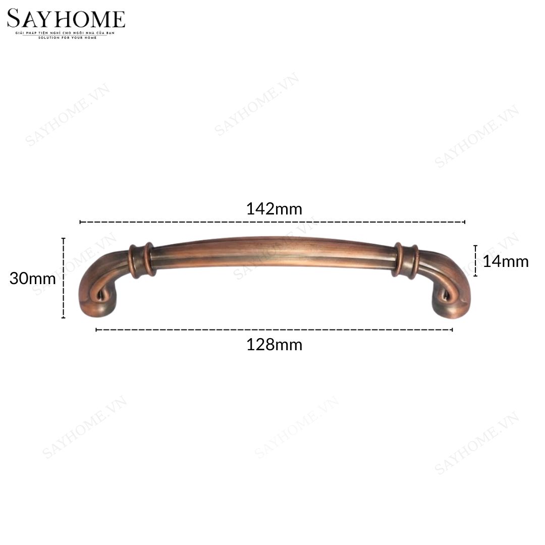 Tay nắm tủ tân cổ điển vintage màu đồng đỏ SH8931 tại thành phố Hồ Chí Minh