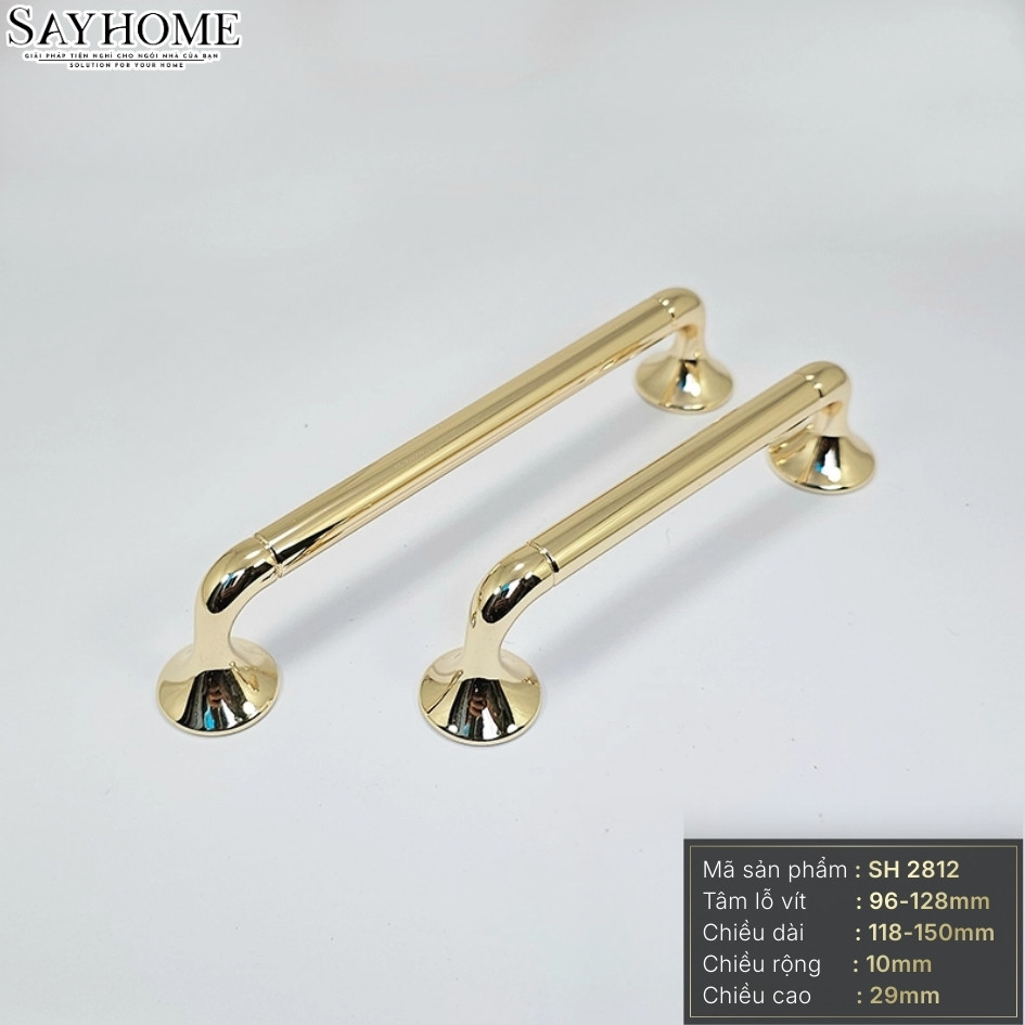 Tay nắm tủ hiện đại màu vàng gold SH2812 tại thành phố Hồ Chí Minh