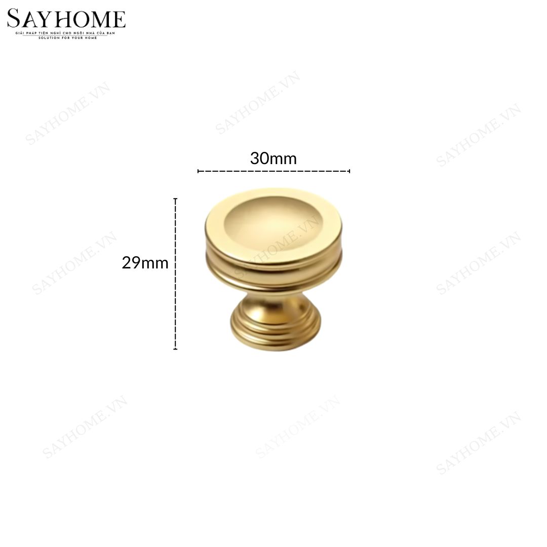 Núm tủ tân cổ điển vintage màu vàng gold SH9331 tại thành phố Hồ Chí Minh