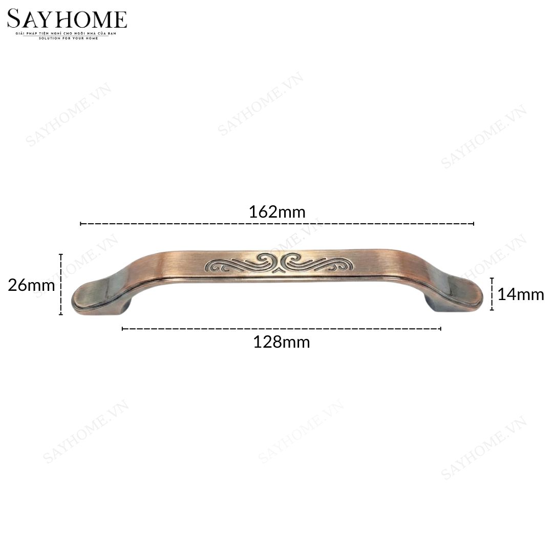 Tay nắm tủ tân cổ điển Vintage màu đồng SH9121 tại thành phố Hồ Chí Minh