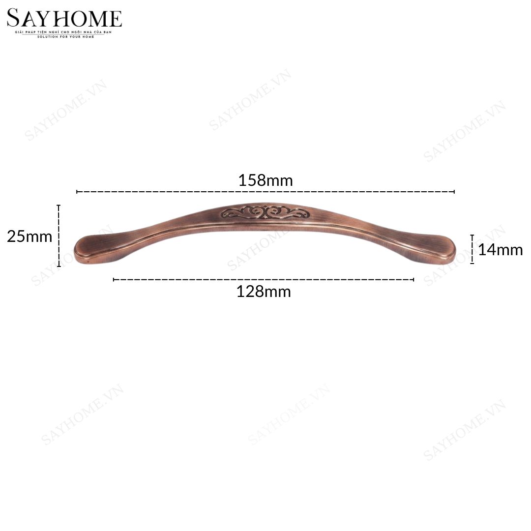 Tay nắm tủ tân cổ điển Vintage màu đồng SH9320 tại thành phố Hồ Chí Minh