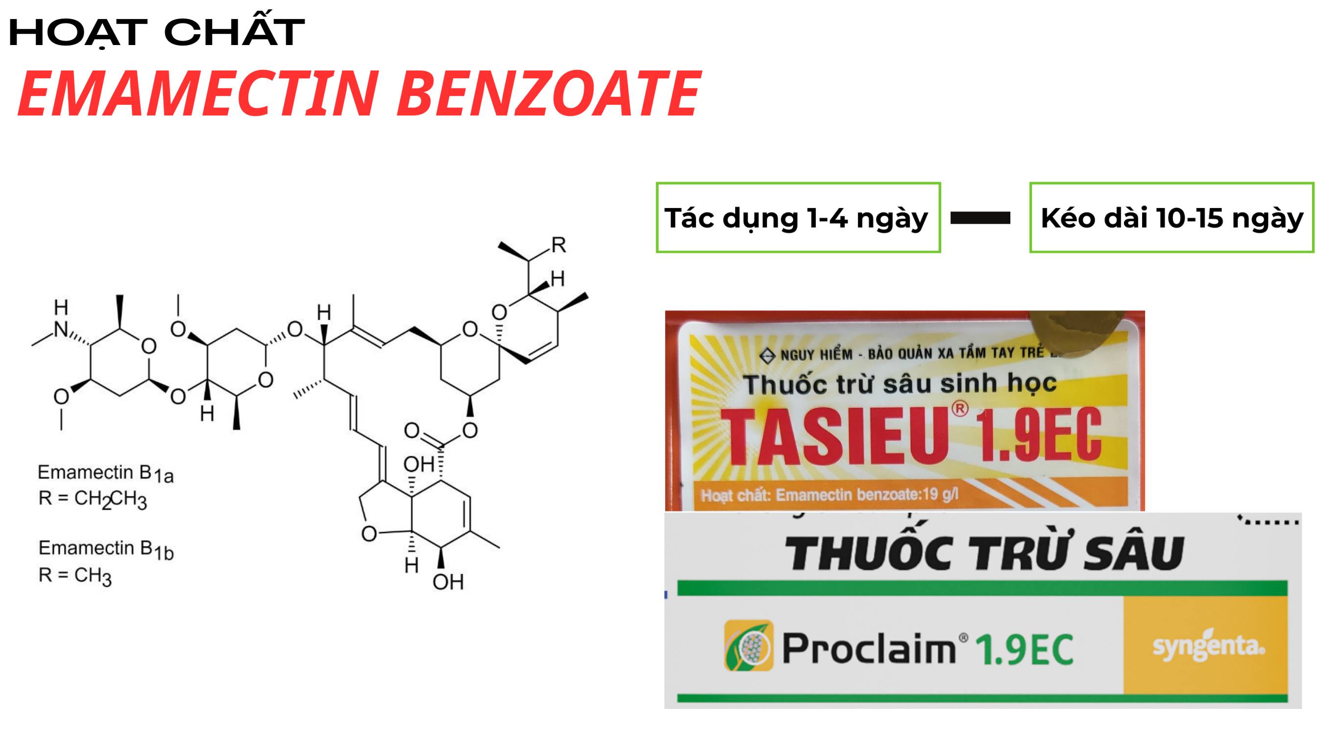 Hoạt chất emamectin benzoate