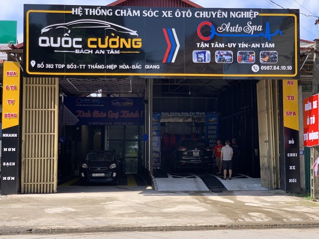 Mẫu biển hiệu trung tâm chăm sóc xe bằng Alu