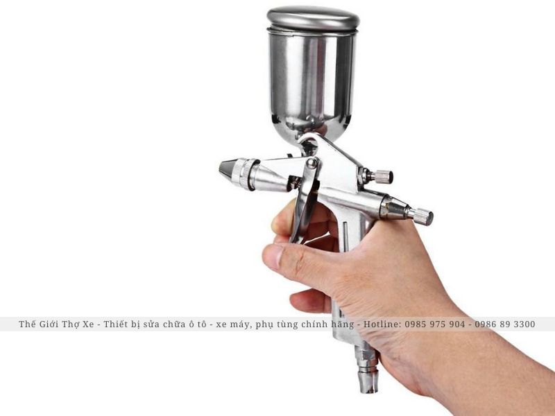 Chỉnh sai súng phun sơn có thể dẫn đến tình trạng súng bị giật