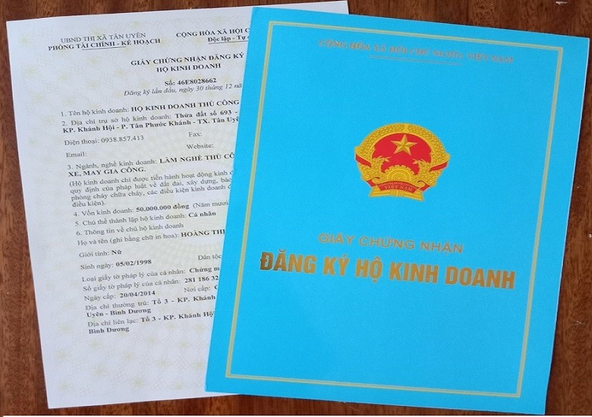 Giấy chứng nhận đăng ký hộ kinh doanh