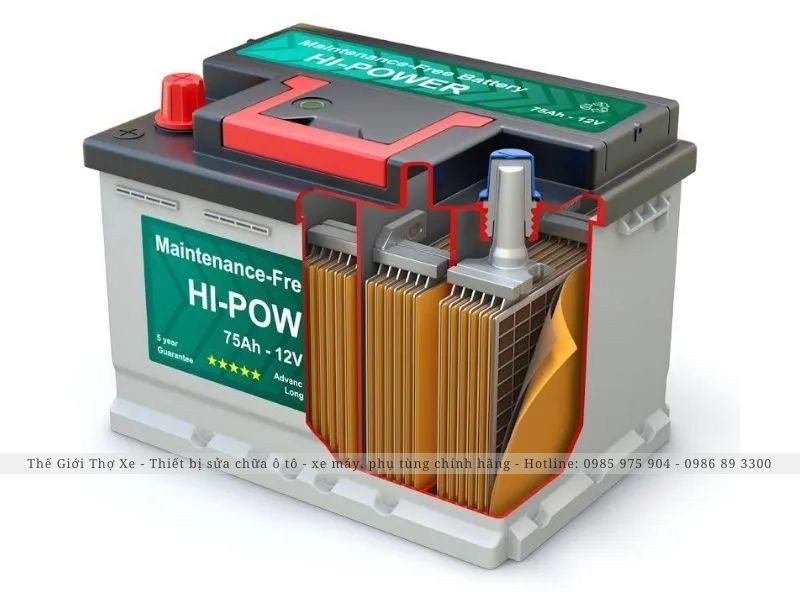 Ắc quy axit có 2 dạng là dạng kín và dạng hở