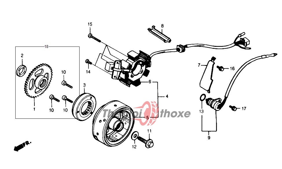 Sơ đồ mâm lửa xe máy