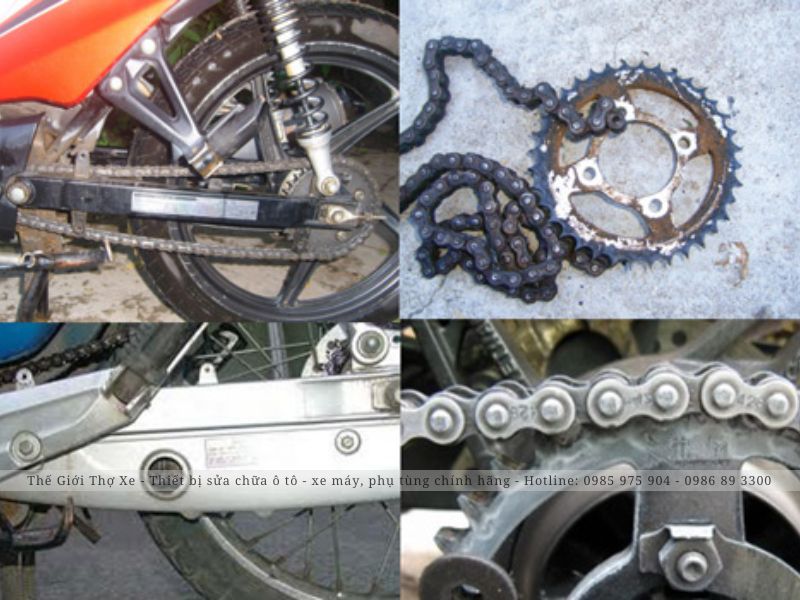 Đứt xích xe máy có thể đến từ nhiều nguyên nhân khác nhau